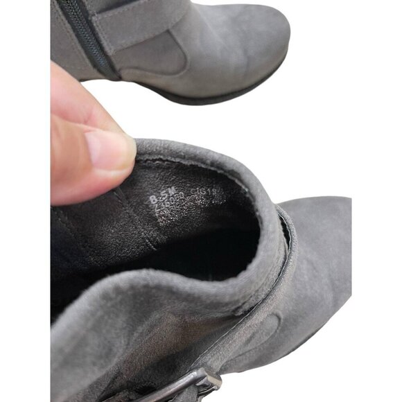 BORN B.O.C. OPHELIA GRAY ANKLE BOOTS WOMENS 8.5 Z36060 - Picture 2 of 7